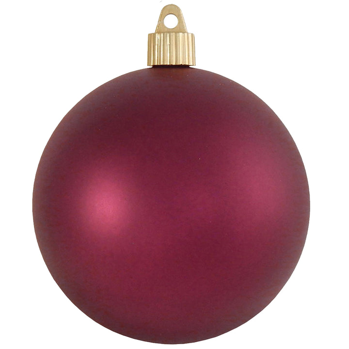 4" (100mm) Commercial Shatterproof Ball Ornament, Matte Bayberry, 4 per Bag, 12 Bags per Case, 48 Pieces