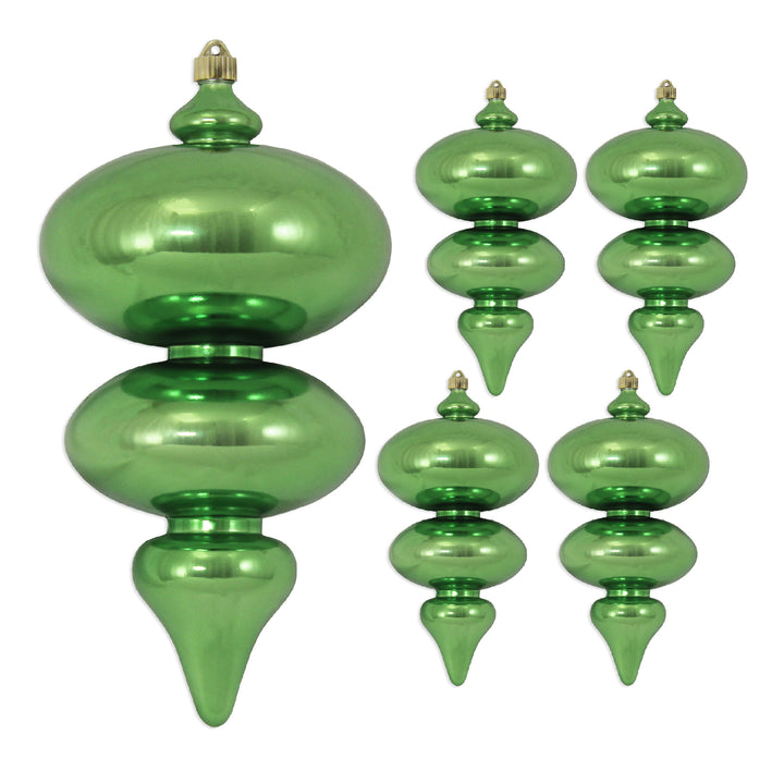 15" (380mm) Giant Commercial Shatterproof Finials, Limeade, Case, 4 Pieces