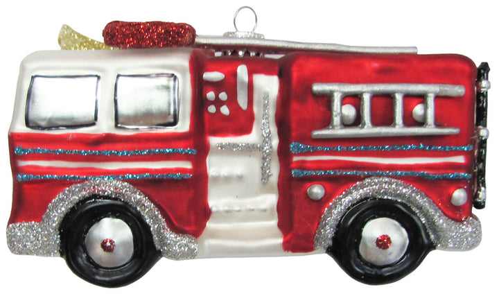 5" (127mm) Fire Truck Figurine Ornaments, 1/Box, 6/Case, 6 Pieces