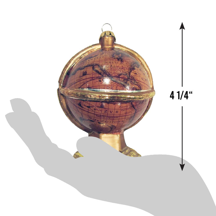 4 1/4" (108mm) Old World Globe Figurine Ornaments, 1/Box, 6/Case, 6 Pieces