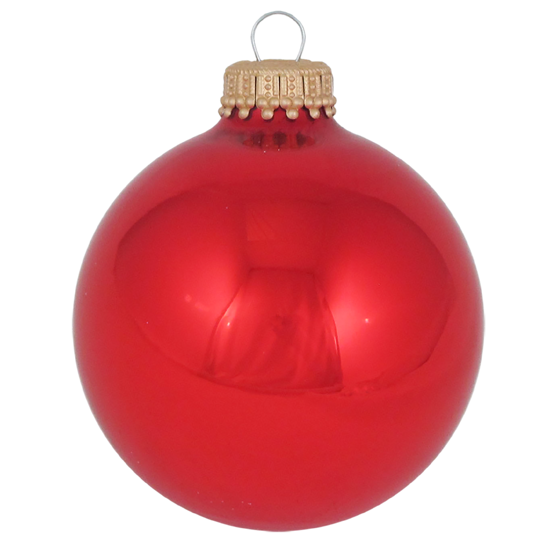 2 5/8" (67mm), Marine Logo Variety Set of Glass Ball Ornaments, 12/Box, 12/Case, 144 Pieces