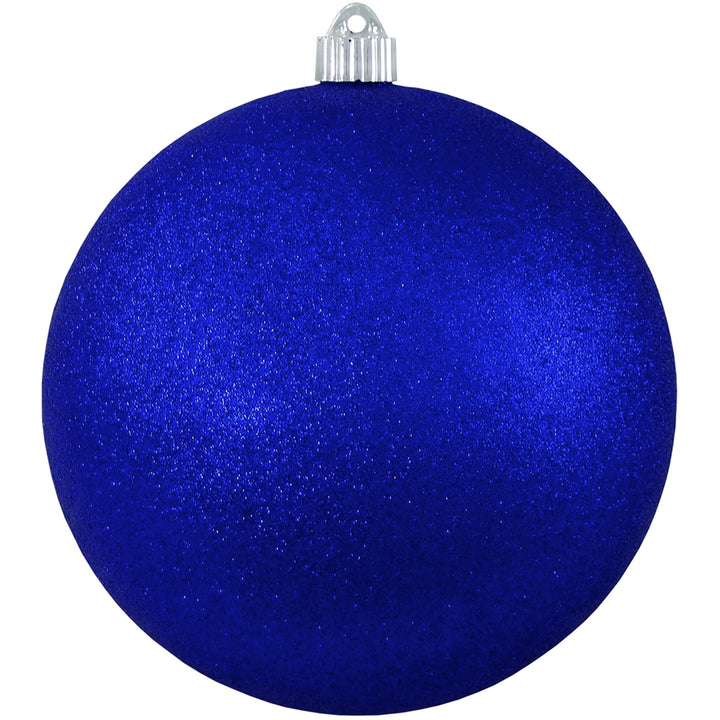 6" (150mm) Commercial Shatterproof Ball Ornament, Dark Blue Glitter, 2 per Bag, 6 Bags per Case, 12 Pieces