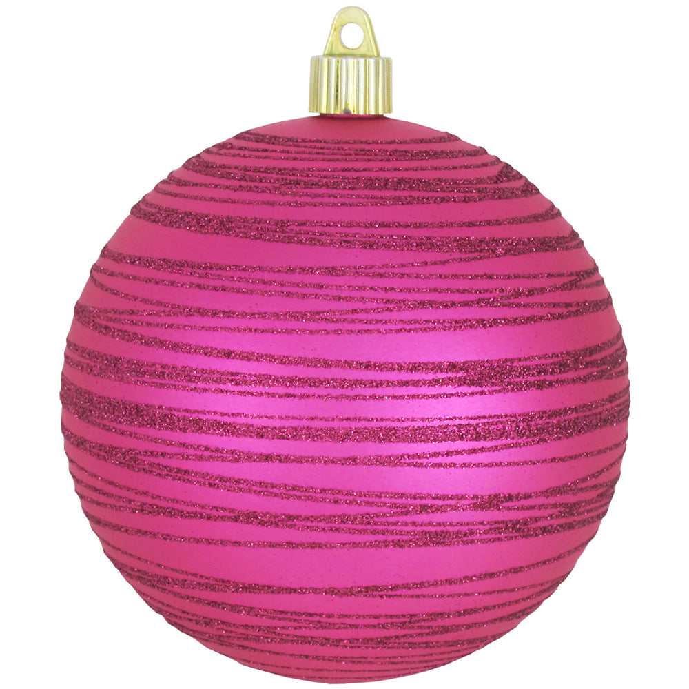 4 3/4" (120mm) Jumbo Commercial Shatterproof Ball Ornament, Glamour, Case, 24 Pieces - Christmas by Krebs Wholesale
