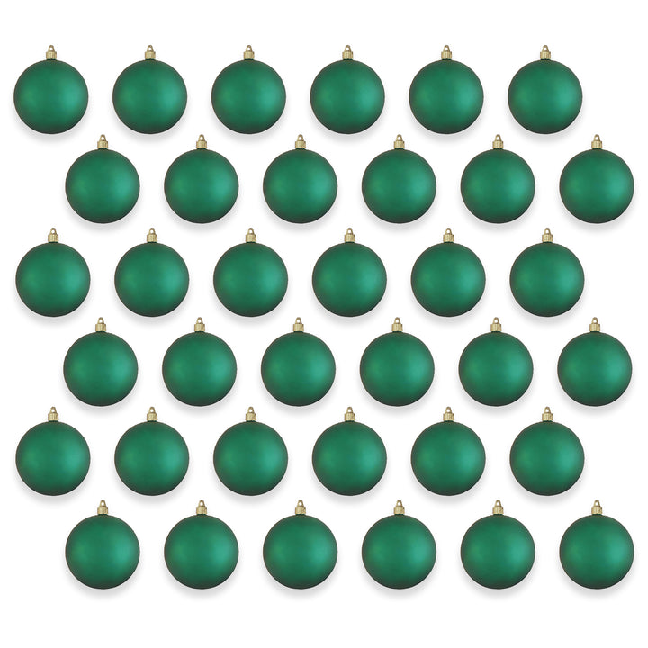 4 3/4" (120mm) Jumbo Commercial Shatterproof Ball Ornament, Shamrock, Case, 36 Pieces