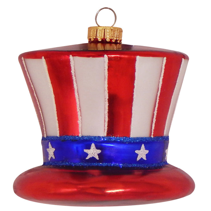 4 1/4" (108mm) Uncle Sam Hat Figurine Ornaments, 1/Box, 6/Case, 6 Pieces